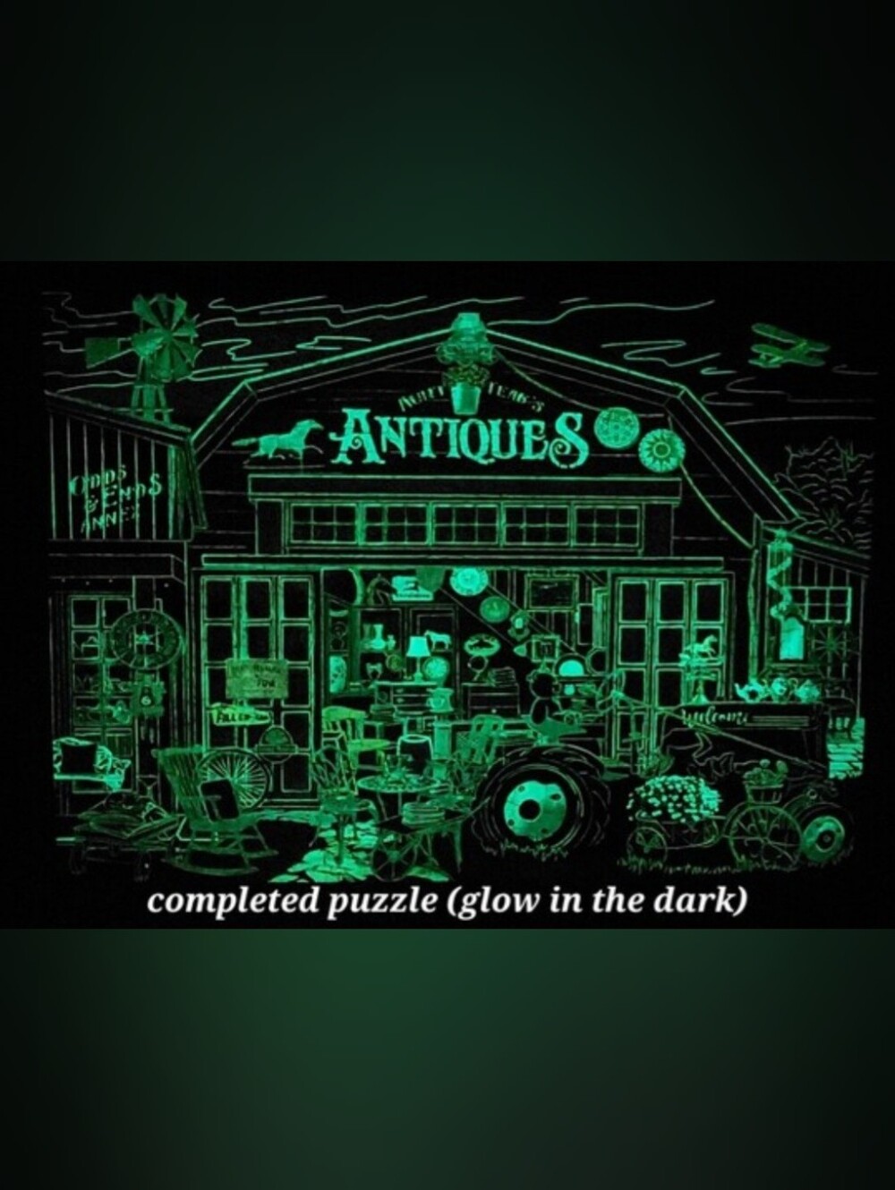 MP Glow in the Dark Seek & Find "Antiques For Sale" - 500 Piece Puzzle